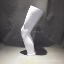 DL801 Sport knee form for sport mannequin, display knee form of white color silver color matt